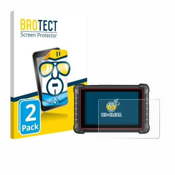 Parte frontale di una confezione del prodotto con il logo del marchio BROTECT. Accanto è raffigurato il dispositivo Autel MK90