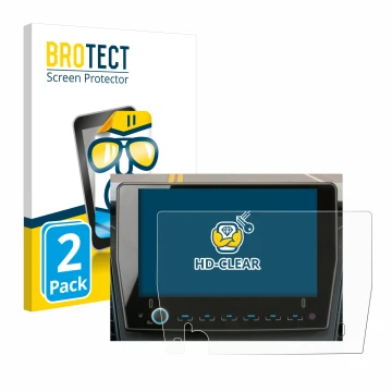 Parte frontale di una confezione del prodotto con il logo del marchio BROTECT. Accanto è raffigurato il dispositivo Xzent F-28