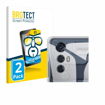 Parte frontale di una confezione del prodotto con il logo del marchio BROTECT. Accanto è raffigurato il dispositivo Cubot Max 