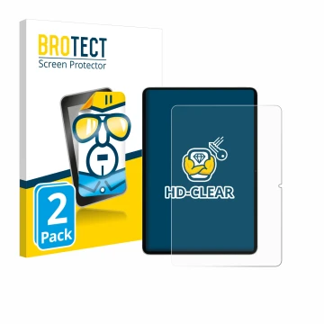 Parte frontale di una confezione del prodotto con il logo del marchio BROTECT. Accanto è raffigurato il dispositivo Xiaomi Pad