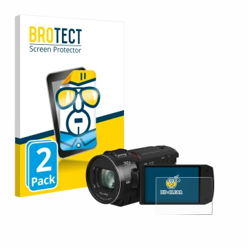 Parte frontale di una confezione del prodotto con il logo del marchio BROTECT. Accanto è raffigurato il dispositivo Panasonic 