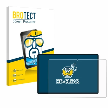 Parte frontale di una confezione del prodotto con il logo del marchio BROTECT. Accanto è raffigurato il dispositivo Teclast T7