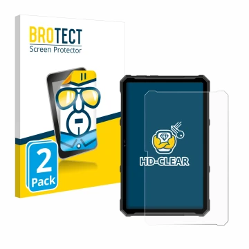 Parte frontale di una confezione del prodotto con il logo del marchio BROTECT. Accanto è raffigurato il dispositivo Ulefone Ar