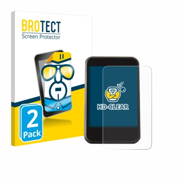 Parte frontale di una confezione del prodotto con il logo del marchio BROTECT. Accanto è raffigurato il dispositivo Freesky YL