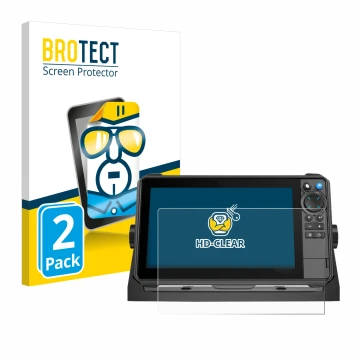 Parte frontale di una confezione del prodotto con il logo del marchio BROTECT. Accanto è raffigurato il dispositivo Lowrance H