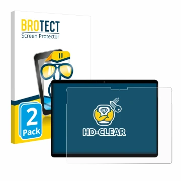 Parte frontale di una confezione del prodotto con il logo del marchio BROTECT. Accanto è raffigurato il dispositivo Chuwi Hi10