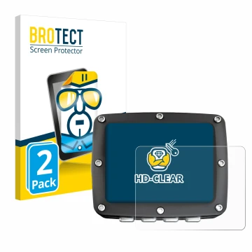 Parte frontale di una confezione del prodotto con il logo del marchio BROTECT. Accanto è raffigurato il dispositivo Ratio iX3M