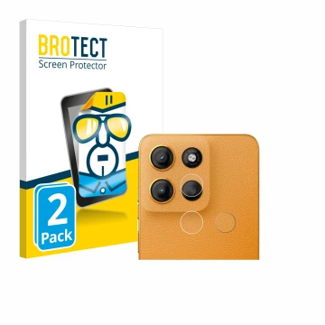 Parte frontale di una confezione del prodotto con il logo del marchio BROTECT. Accanto è raffigurato il dispositivo Motorola M