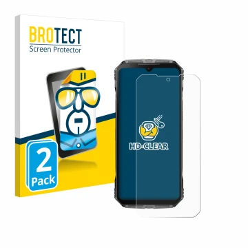 Parte frontale di una confezione del prodotto con il logo del marchio BROTECT. Accanto è raffigurato il dispositivo Doogee S C