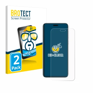 Parte frontale di una confezione del prodotto con il logo del marchio BROTECT. Accanto è raffigurato il dispositivo Honor Magi