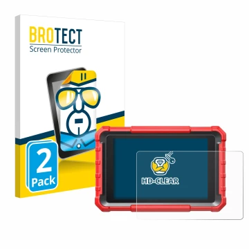 Parte frontale di una confezione del prodotto con il logo del marchio BROTECT. Accanto è raffigurato il dispositivo Launch X-4