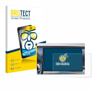 Parte frontale di una confezione del prodotto con il logo del marchio BROTECT. Accanto è raffigurato il dispositivo BYD Atto 3