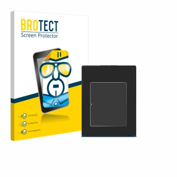 Parte frontale di una confezione del prodotto con il logo del marchio BROTECT. Accanto è raffigurato il dispositivo Lenovo Yog