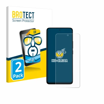 Parte frontale di una confezione del prodotto con il logo del marchio BROTECT. Accanto è raffigurato il dispositivo Xiaomi Red