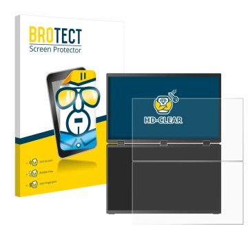 Parte frontale di una confezione del prodotto con il logo del marchio BROTECT. Accanto è raffigurato il dispositivo Uperfect U