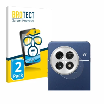 Parte frontale di una confezione del prodotto con il logo del marchio BROTECT. Accanto è raffigurato il dispositivo OnePlus 13