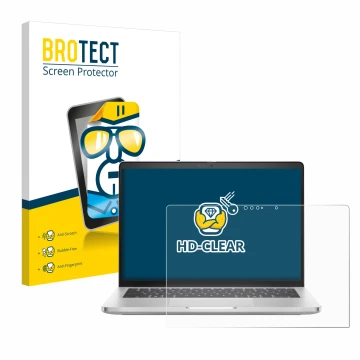 Parte frontale di una confezione del prodotto con il logo del marchio BROTECT. Accanto è raffigurato il dispositivo Dell Pro 1