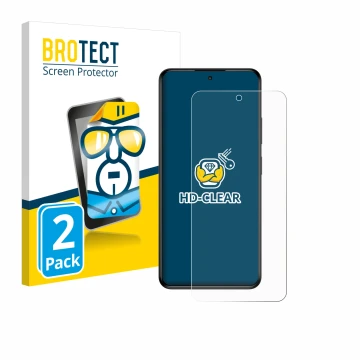 Parte frontale di una confezione del prodotto con il logo del marchio BROTECT. Accanto è raffigurato il dispositivo myPhone N2