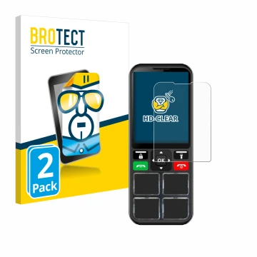 Parte frontale di una confezione del prodotto con il logo del marchio BROTECT. Accanto è raffigurato il dispositivo Geemarc CL