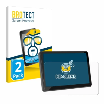 Parte frontale di una confezione del prodotto con il logo del marchio BROTECT. Accanto è raffigurato il dispositivo Carpuride 
