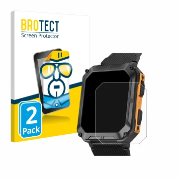 Parte frontale di una confezione del prodotto con il logo del marchio BROTECT. Accanto è raffigurato il dispositivo Stahlgear 