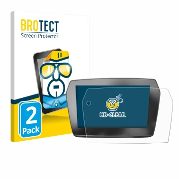 Parte frontale di una confezione del prodotto con il logo del marchio BROTECT. Accanto è raffigurato il dispositivo Voge 525DS