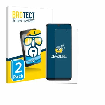 Parte frontale di una confezione del prodotto con il logo del marchio BROTECT. Accanto è raffigurato il dispositivo ZTE Blade 