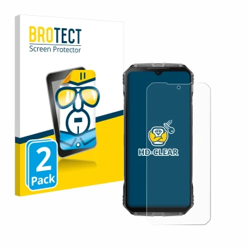 Parte frontale di una confezione del prodotto con il logo del marchio BROTECT. Accanto è raffigurato il dispositivo Doogee S C