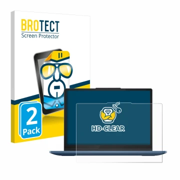 Parte frontale di una confezione del prodotto con il logo del marchio BROTECT. Accanto è raffigurato il dispositivo Lenovo Ide