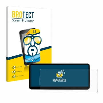 Parte frontale di una confezione del prodotto con il logo del marchio BROTECT. Accanto è raffigurato il dispositivo Xtrons QLB