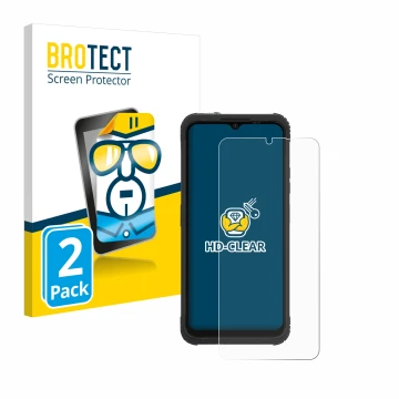 Parte frontale di una confezione del prodotto con il logo del marchio BROTECT. Accanto è raffigurato il dispositivo AGM H Max 