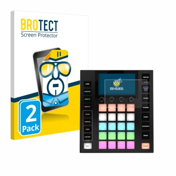 Parte frontale di una confezione del prodotto con il logo del marchio BROTECT. Accanto è raffigurato il dispositivo Wolfmix W1