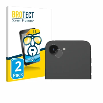 Parte frontale di una confezione del prodotto con il logo del marchio BROTECT. Accanto è raffigurato il dispositivo Apple iPho