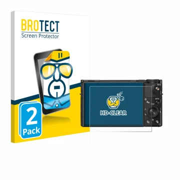 Parte frontale di una confezione del prodotto con il logo del marchio BROTECT. Accanto è raffigurato il dispositivo Sony Cyber