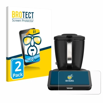 Parte frontale di una confezione del prodotto con il logo del marchio BROTECT. Accanto è raffigurato il dispositivo Vorwerk Th