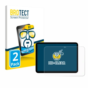 Parte frontale di una confezione del prodotto con il logo del marchio BROTECT. Accanto è raffigurato il dispositivo Apple iPad