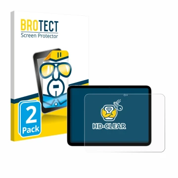 Parte frontale di una confezione del prodotto con il logo del marchio BROTECT. Accanto è raffigurato il dispositivo Apple iPad