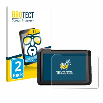 Parte frontale di una confezione del prodotto con il logo del marchio BROTECT. Accanto è raffigurato il dispositivo KTM 1390 S