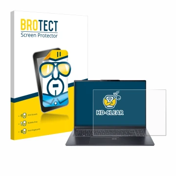 Parte frontale di una confezione del prodotto con il logo del marchio BROTECT. Accanto è raffigurato il dispositivo Acer Swift