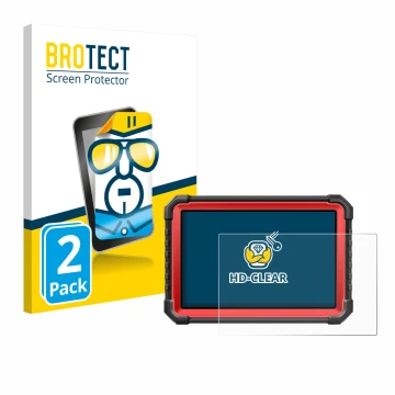 Parte frontale di una confezione del prodotto con il logo del marchio BROTECT. Accanto è raffigurato il dispositivo Launch X-4