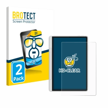 Parte frontale di una confezione del prodotto con il logo del marchio BROTECT. Accanto è raffigurato il dispositivo XP-Pen Mag