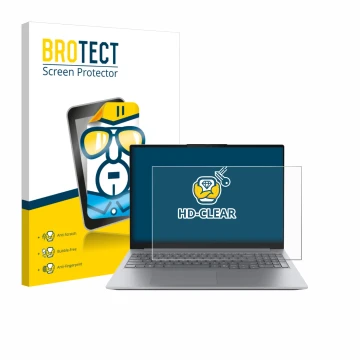 Parte frontale di una confezione del prodotto con il logo del marchio BROTECT. Accanto è raffigurato il dispositivo Lenovo Thi