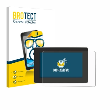 Parte frontale di una confezione del prodotto con il logo del marchio BROTECT. Accanto è raffigurato il dispositivo Tesla Mode