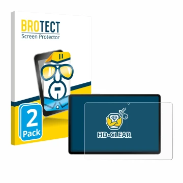 Parte frontale di una confezione del prodotto con il logo del marchio BROTECT. Accanto è raffigurato il dispositivo Samsung Ga