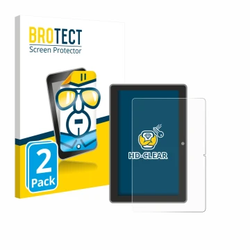 Parte frontale di una confezione del prodotto con il logo del marchio BROTECT. Accanto è raffigurato il dispositivo Lenovo Tab