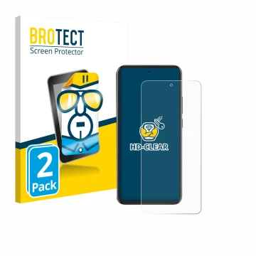 Parte frontale di una confezione del prodotto con il logo del marchio BROTECT. Accanto è raffigurato il dispositivo Oppo Reno 