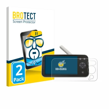 Parte frontale di una confezione del prodotto con il logo del marchio BROTECT. Accanto è raffigurato il dispositivo Philips Av