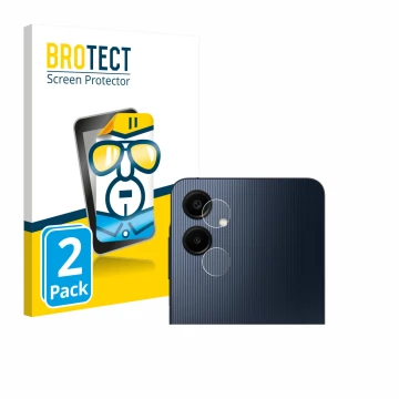 Parte frontale di una confezione del prodotto con il logo del marchio BROTECT. Accanto è raffigurato il dispositivo Samsung Ga