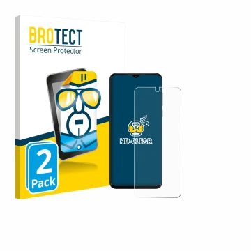 Parte frontale di una confezione del prodotto con il logo del marchio BROTECT. Accanto è raffigurato il dispositivo ZTE Nubia 