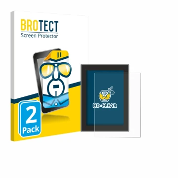 Parte frontale di una confezione del prodotto con il logo del marchio BROTECT. Accanto è raffigurato il dispositivo Volvo XC60